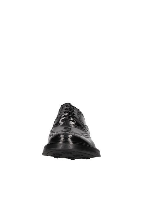 Stringate in pelle SAXONE | 080 ABRASIVATONERO